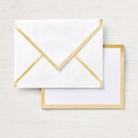 Gold Foil-Edged Cards & Envelopes