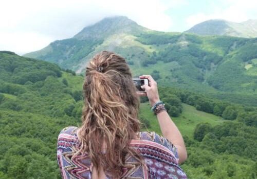 Capturing nature's beauty with a camera