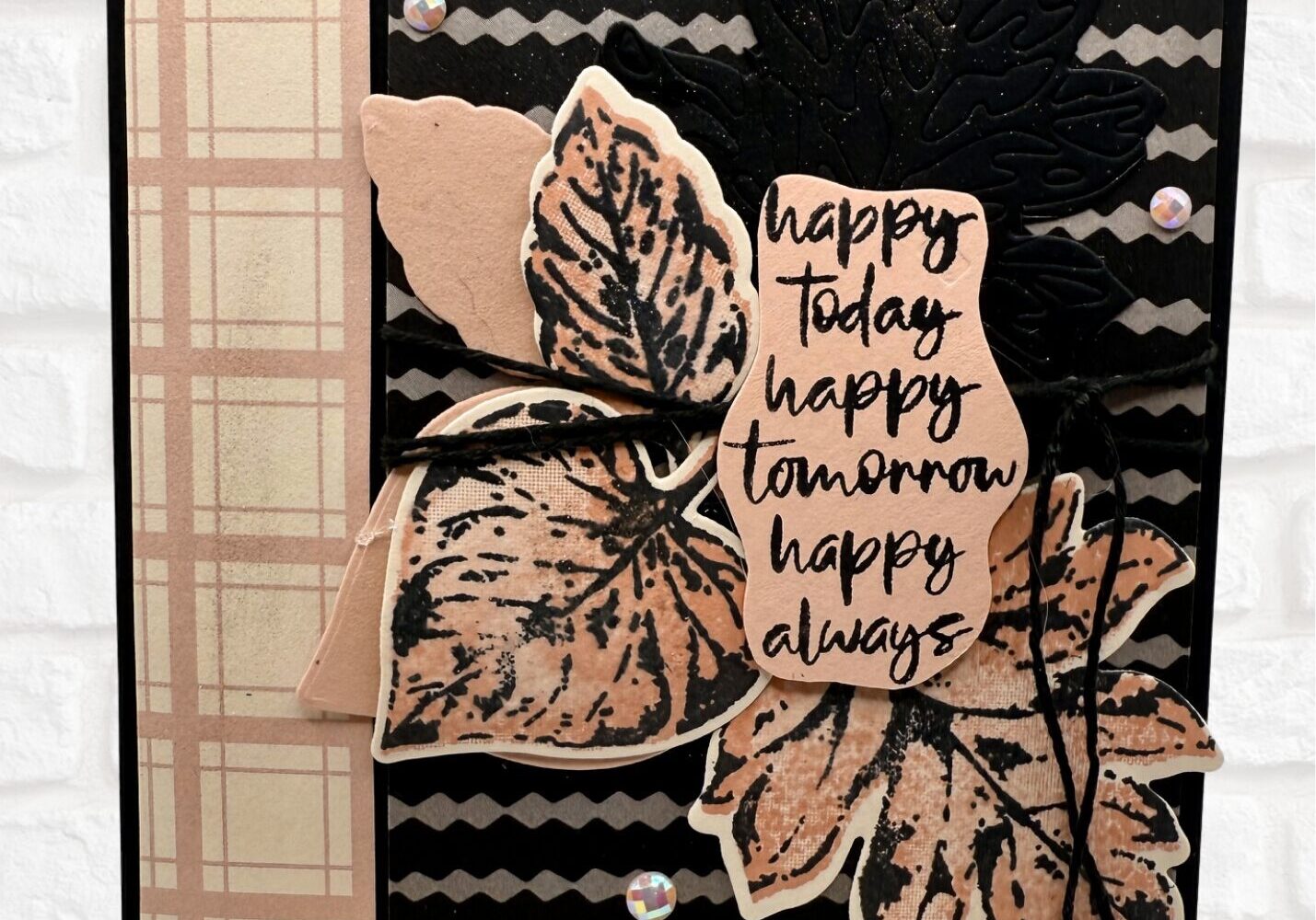 Stampin Up Elegant Leaves Tone and Texture
