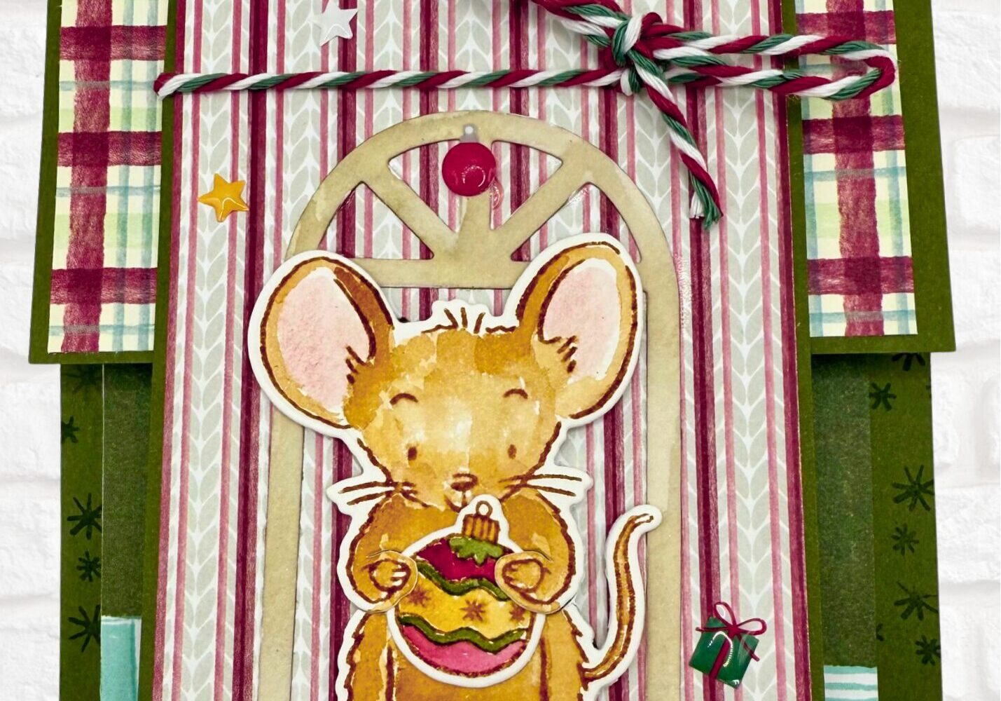 Stampin Up A little Christmas suite mice