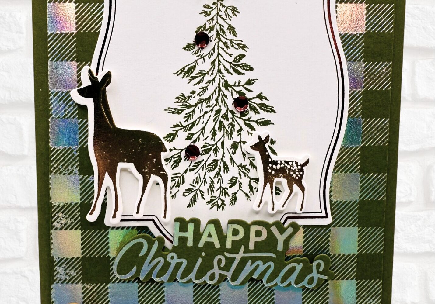 Stampin Up Graceful Evergreen Deer